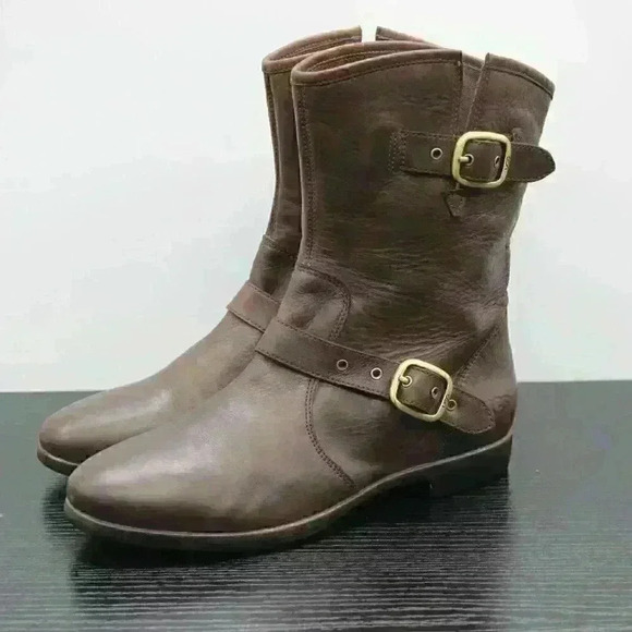 UGG Australia Frances Women’s Brown Leather Boots - Picture 1 of 11